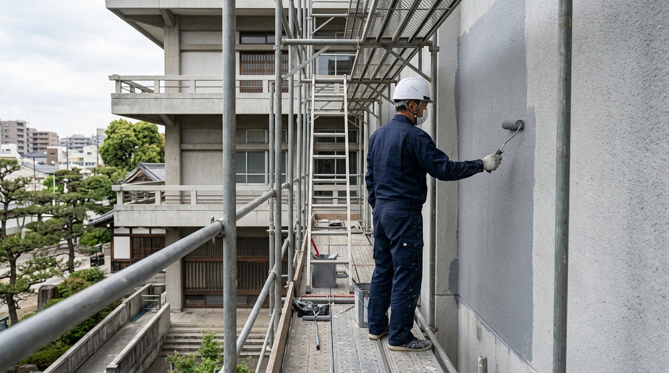 一級塗装技能士・一級建築施工管理技士による施工